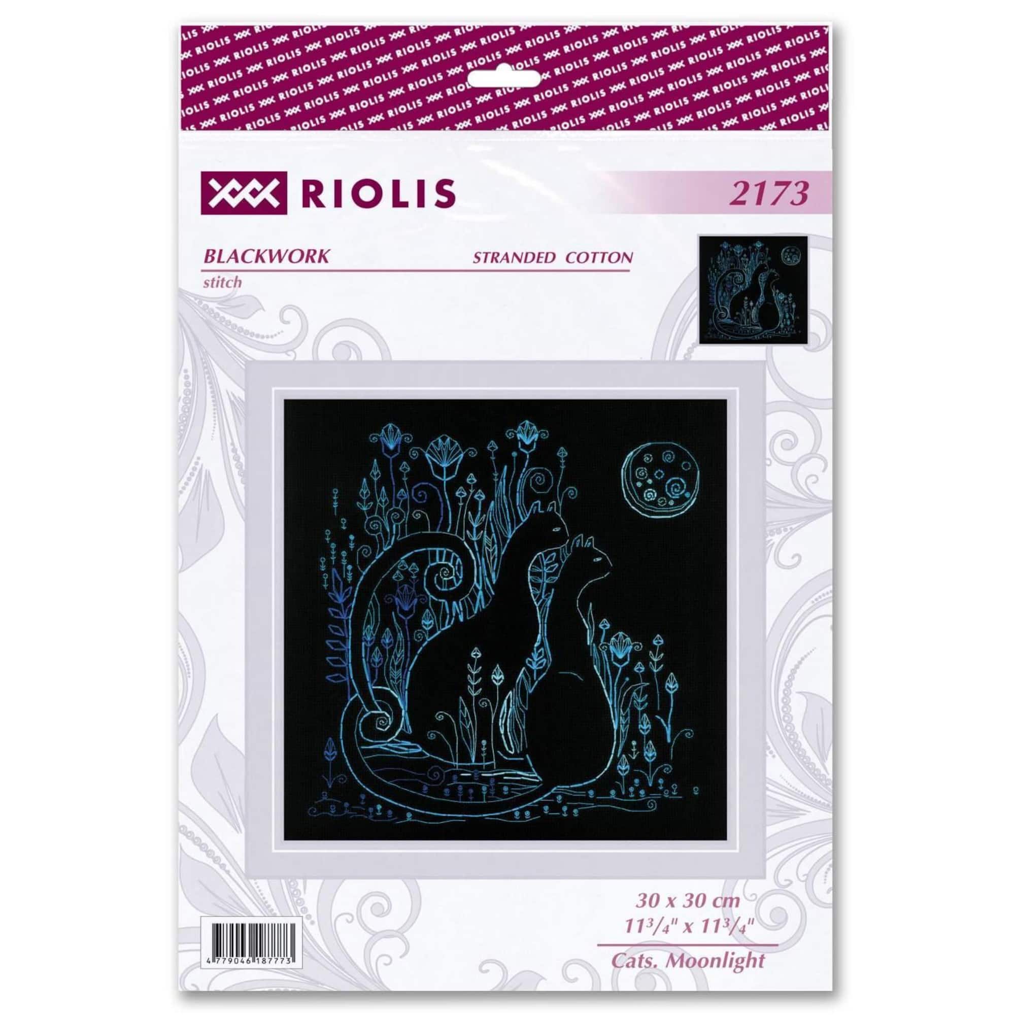 RIOLIS Cats Moonlight Counted Cross Stitch Kit